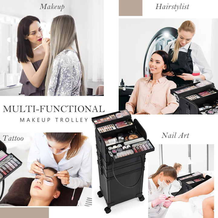 multi-functional makeup trolley