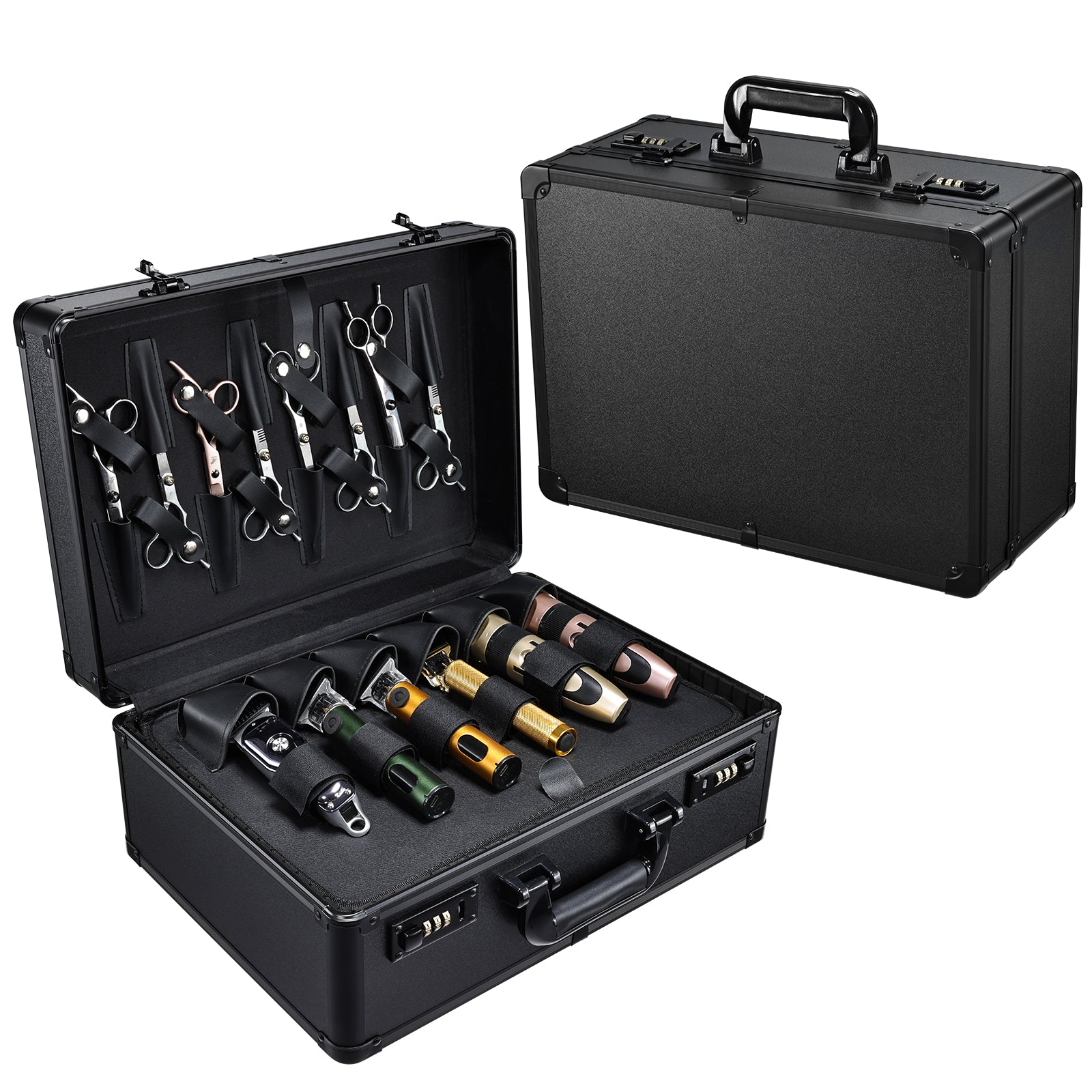 Barber Accessories Case, Profesional Barbers Briefcase Tool Case
