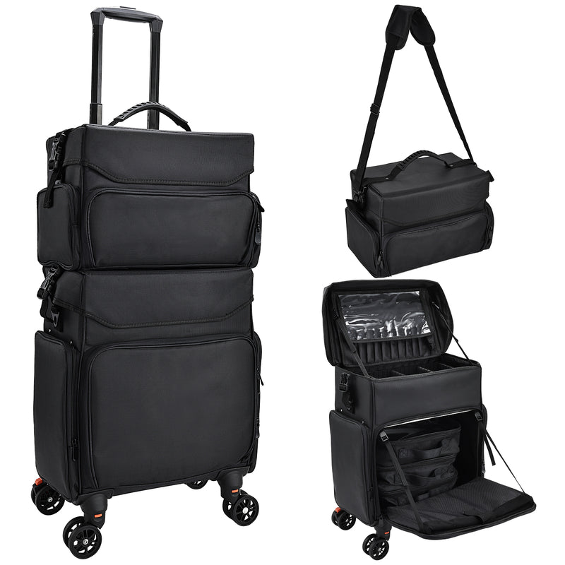 Buy Wholesale China Classic Nylon Luggage Organizer Bag Rolling Makeup Case Trolley  Bag With 360 Degree Wheels & Trolley Makeup Case at USD 37 | Global Sources