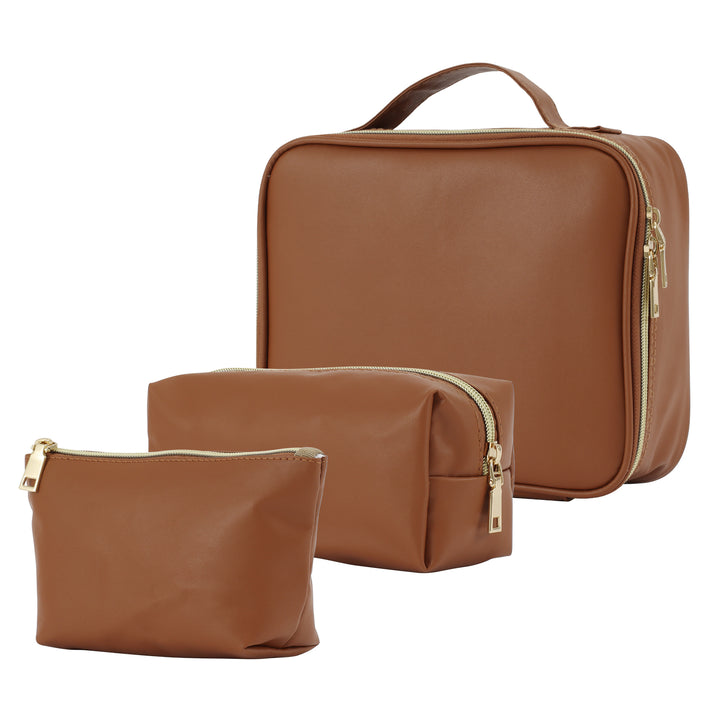 Large 3Pcs Cosmetic Bag Sets for Travel M65E