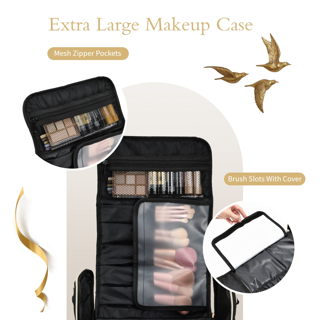 Makeup Carrying Case with 4 Clear Bags M06M