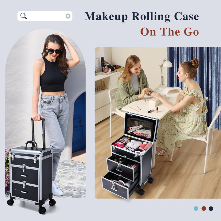 Makeup Rolling Case On the GO - Suitable for Nail Artist