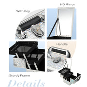 Detailed Shot of Illuminated Mirror Makeup Kit - Beauty in Brightness