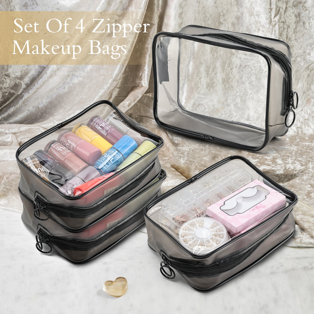 Makeup Carrying Case with 4 Clear Bags M06M