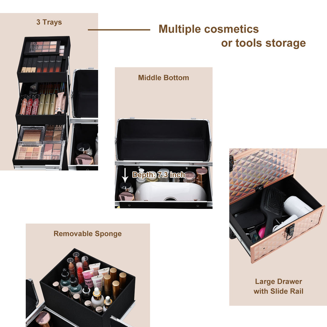 Expansive Makeup Kit Organizer - Capacity That Grows with Your Beauty Regimen