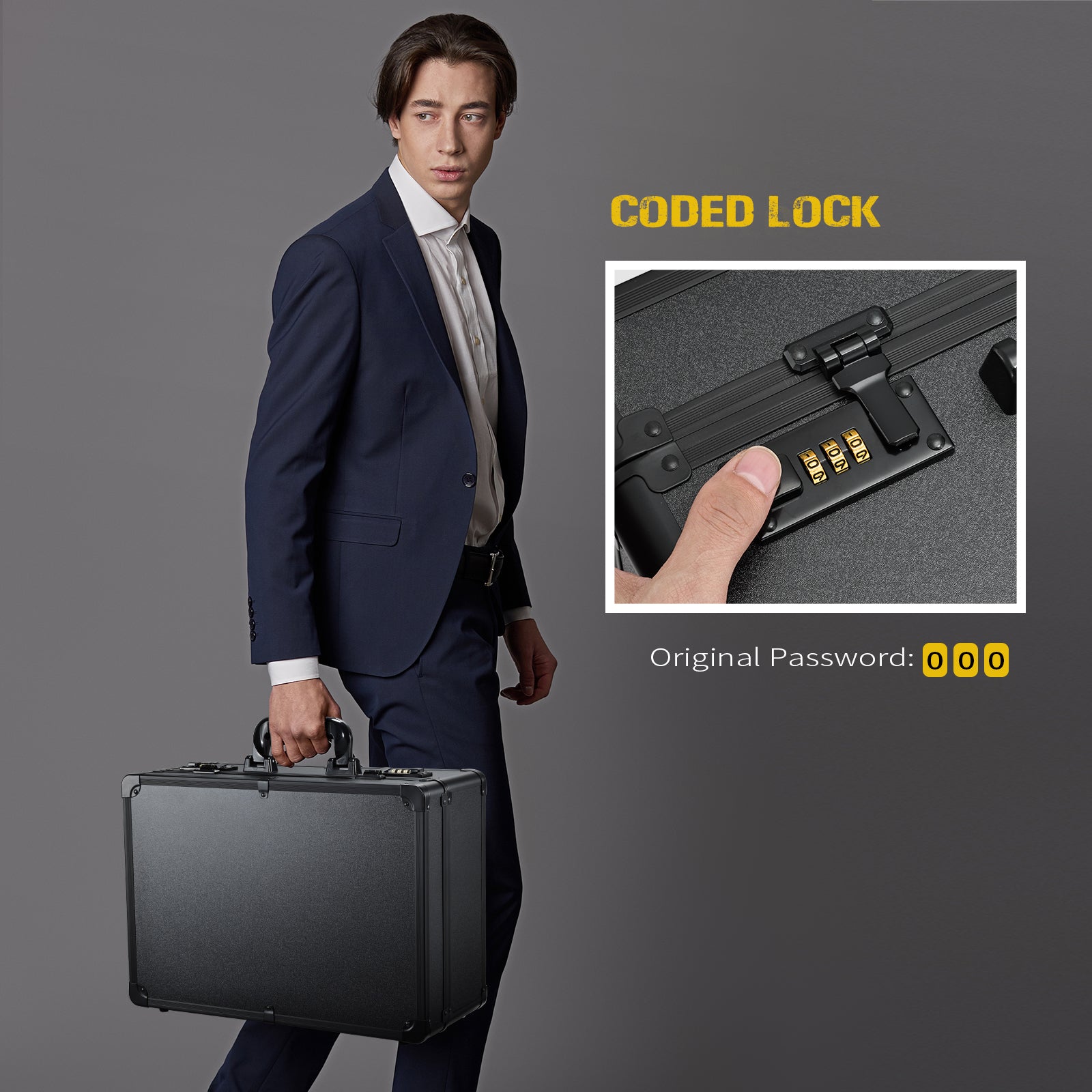 Barber Accessories Case, Profesional Barbers Briefcase Tool Case