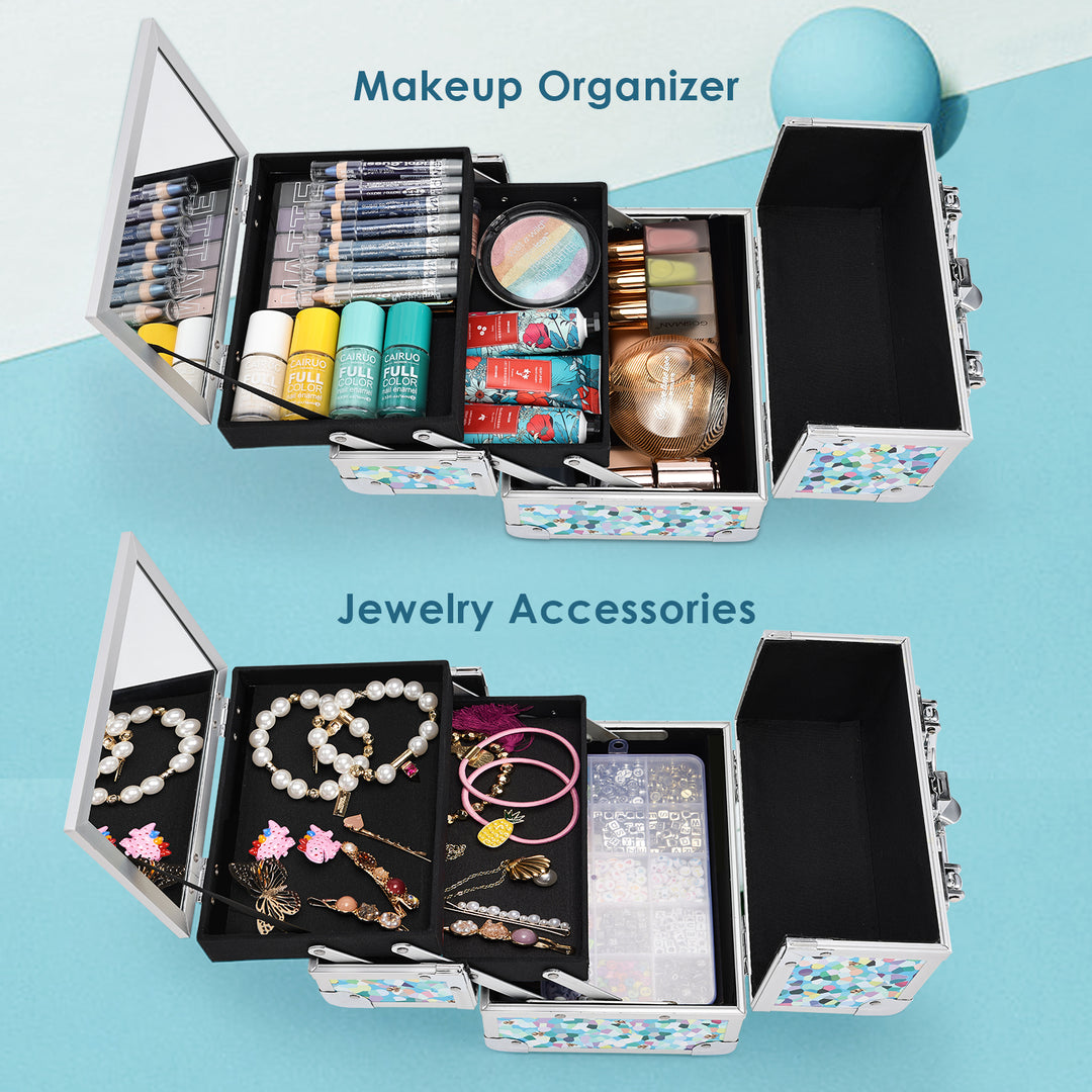 Glamour at Your Fingertips - Hand-Carry Makeup Organizer