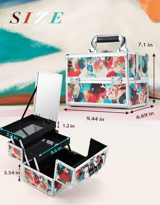 Watercolor Painting Makeup Case with Mirror M93N