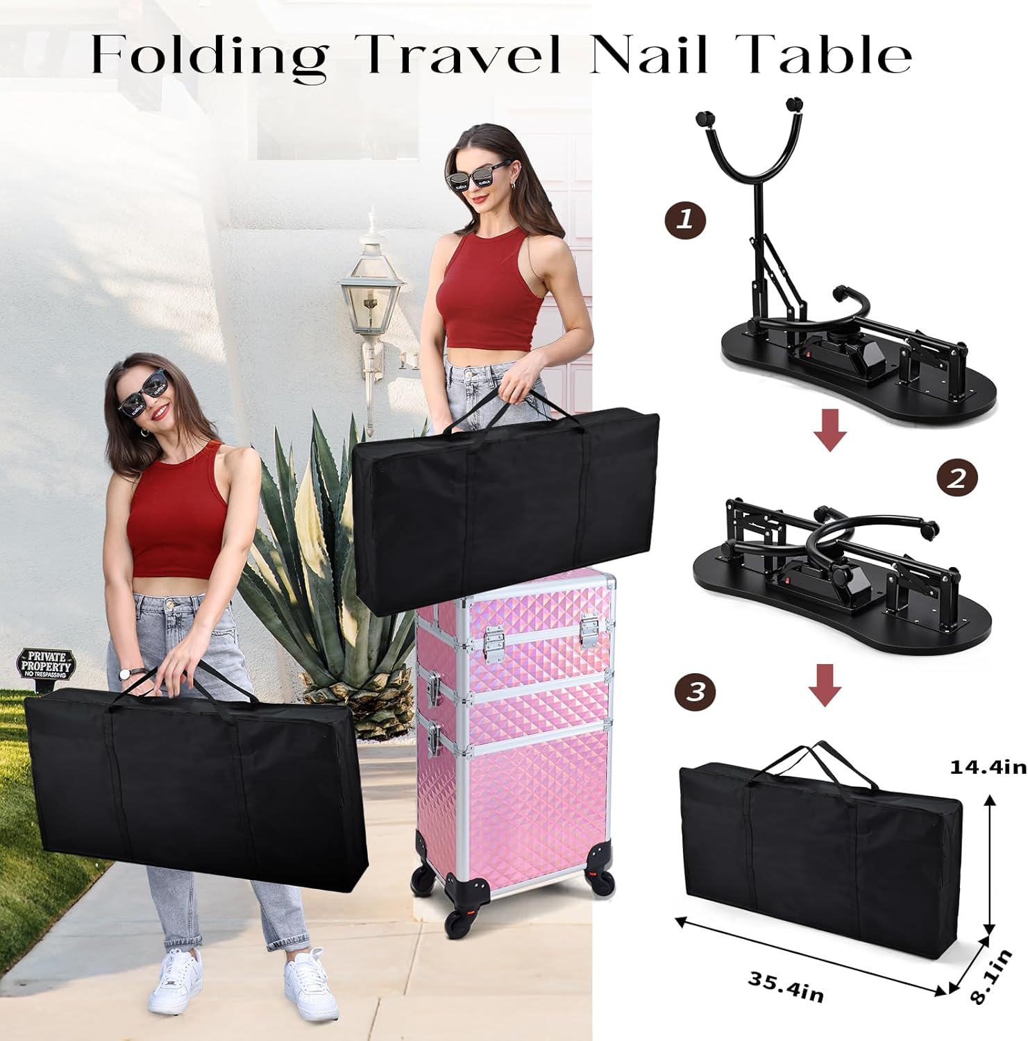 その他 SUITCASE NAIL DESK SUITCASE NAIL DESK