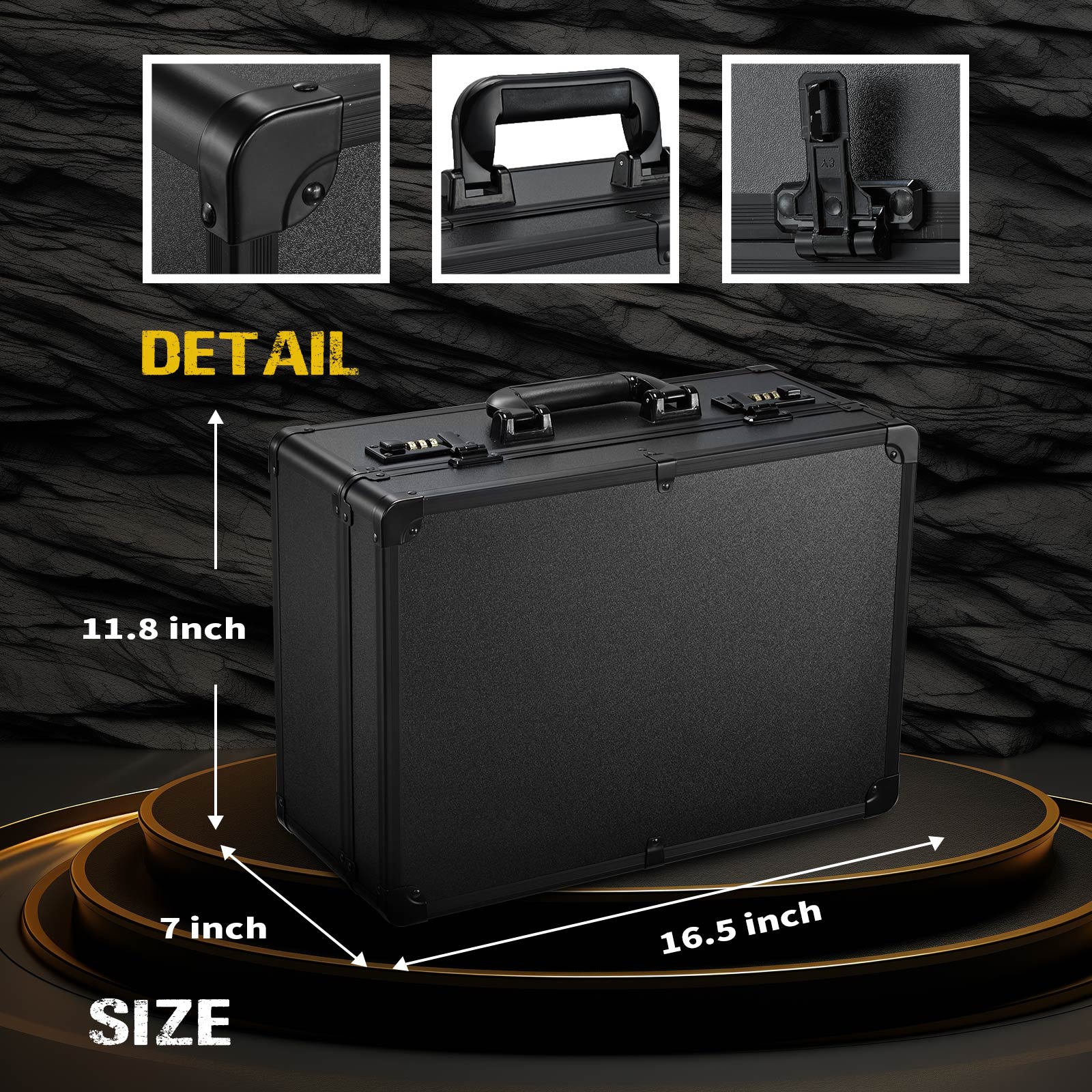 Barber Accessories Case, Profesional Barbers Briefcase Tool Case