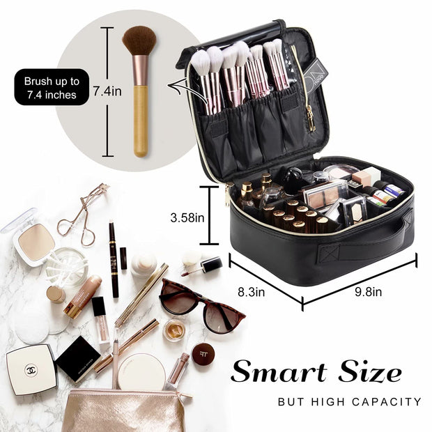 High Capacity Makeup Bag -  Carry Your Glam in This Portable Makeup Bag