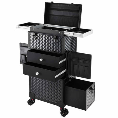 Travel-Friendly Rolling Makeup Organizer - Take Your Beauty Routine on the Road