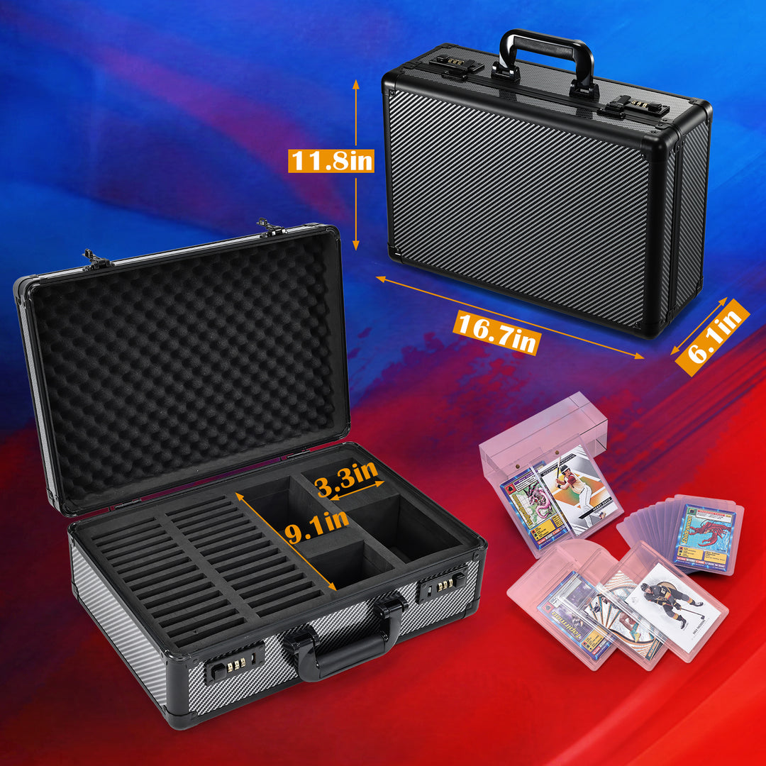 Graded Card Case with Individual Slots Storage Box M62R Joligrace Graded Card Case with Individual Slots Storage Box M62R Joligrace