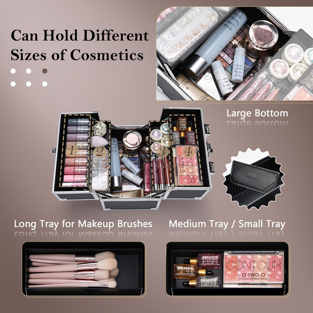 Roomy functional Cosmetics Storage - Can Hold Different Sizes of Cosmetics