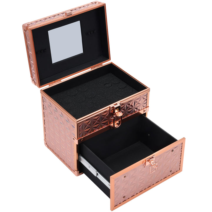 Efficient Beauty Storage - Stylish Hand-Held Cosmetic Organizer