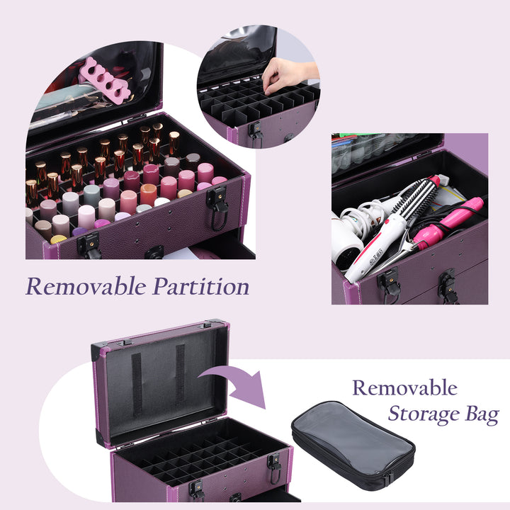 Large Capacity Nail Case - Convenient for Nail Artist