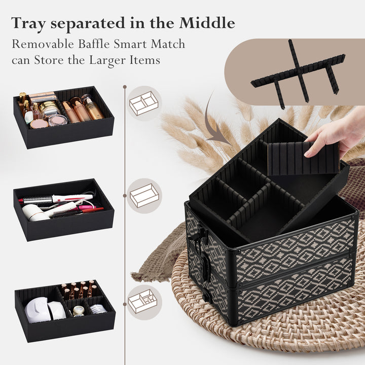 Expansive Makeup Case - Ample Space for Your Complete Beauty Collection