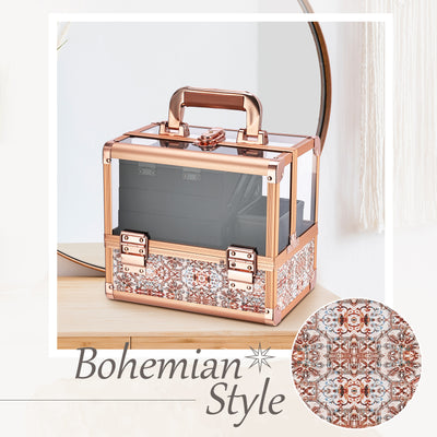 Bohemian Style Gold Makeup Storage Case