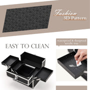 fashion 3D pattern hand carrying makeup storage case
