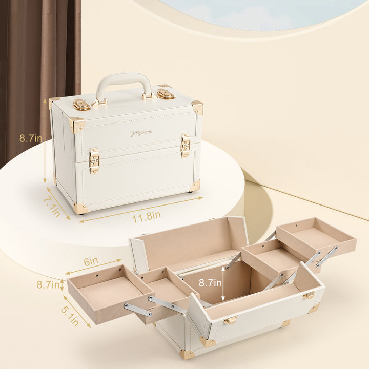 Sculpted Cosmetic Case - Artful Dimensions for Your Beauty Routine
