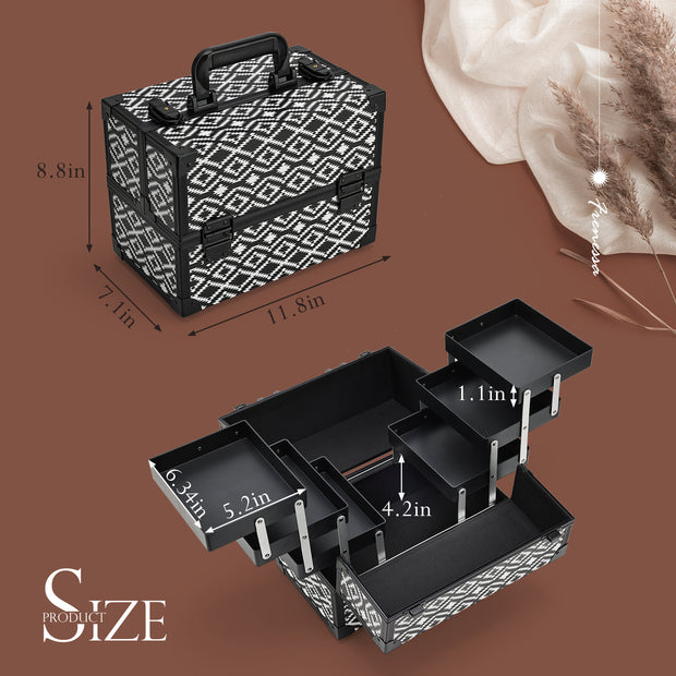 Cube-Shaped Beauty Organizer - Balanced Dimensions for Effortless Glam