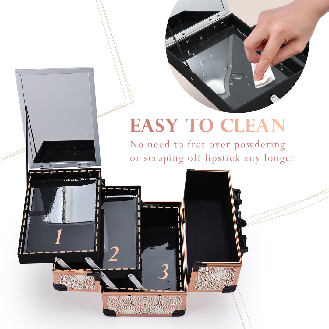 Makeup Storage Case with High Quality Material - Easy to Clean