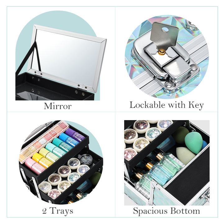 Intricately Detailed Cosmetic Organizer - Beauty from Every Angle