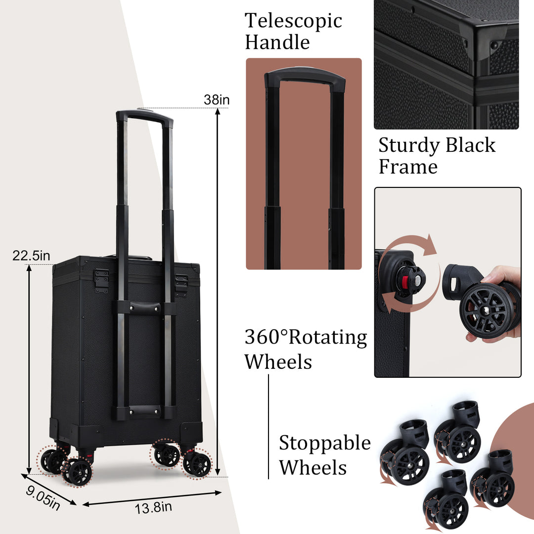 Details of Makeup Rolling Case