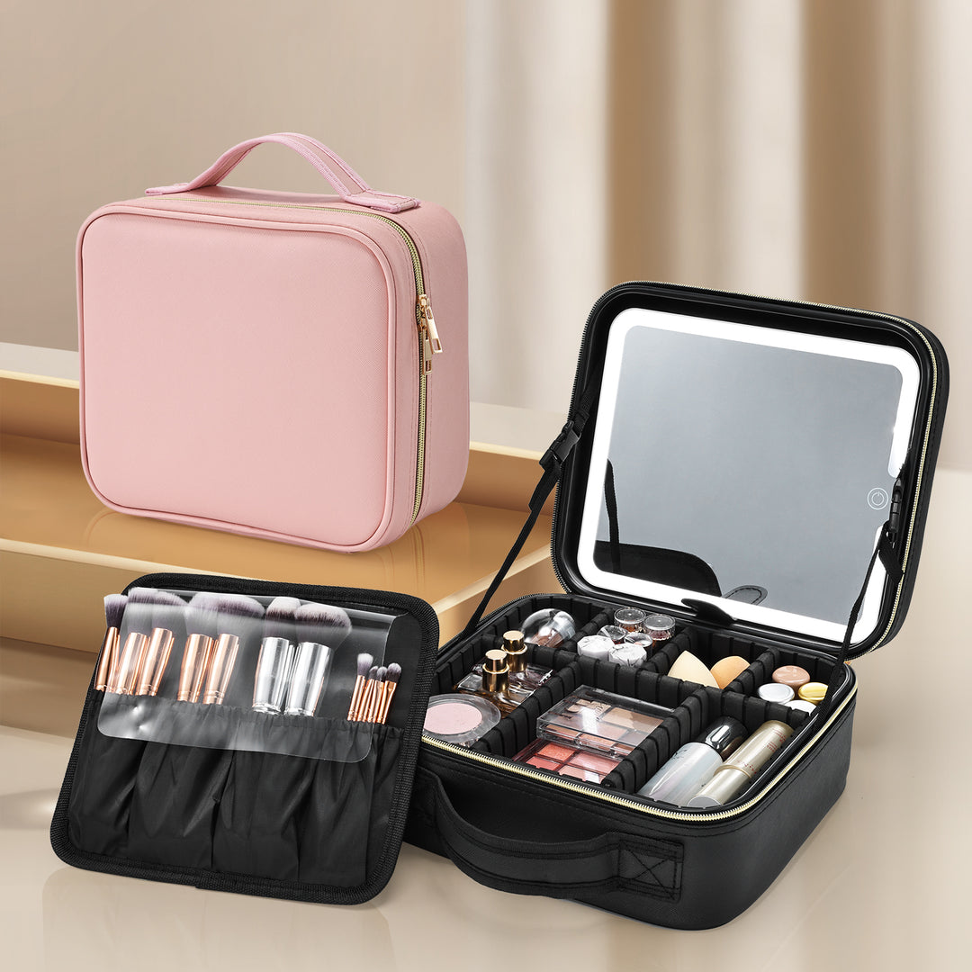 Makeup Organizer Amazon Cosmetic Travel Bag Joligrace Makeup Bag With Light Modes LED Mirror M97A Makeup Organizer Amazon Cosmetic Travel Bag Joligrace Makeup Bag With Light Modes LED Mirror M97A
