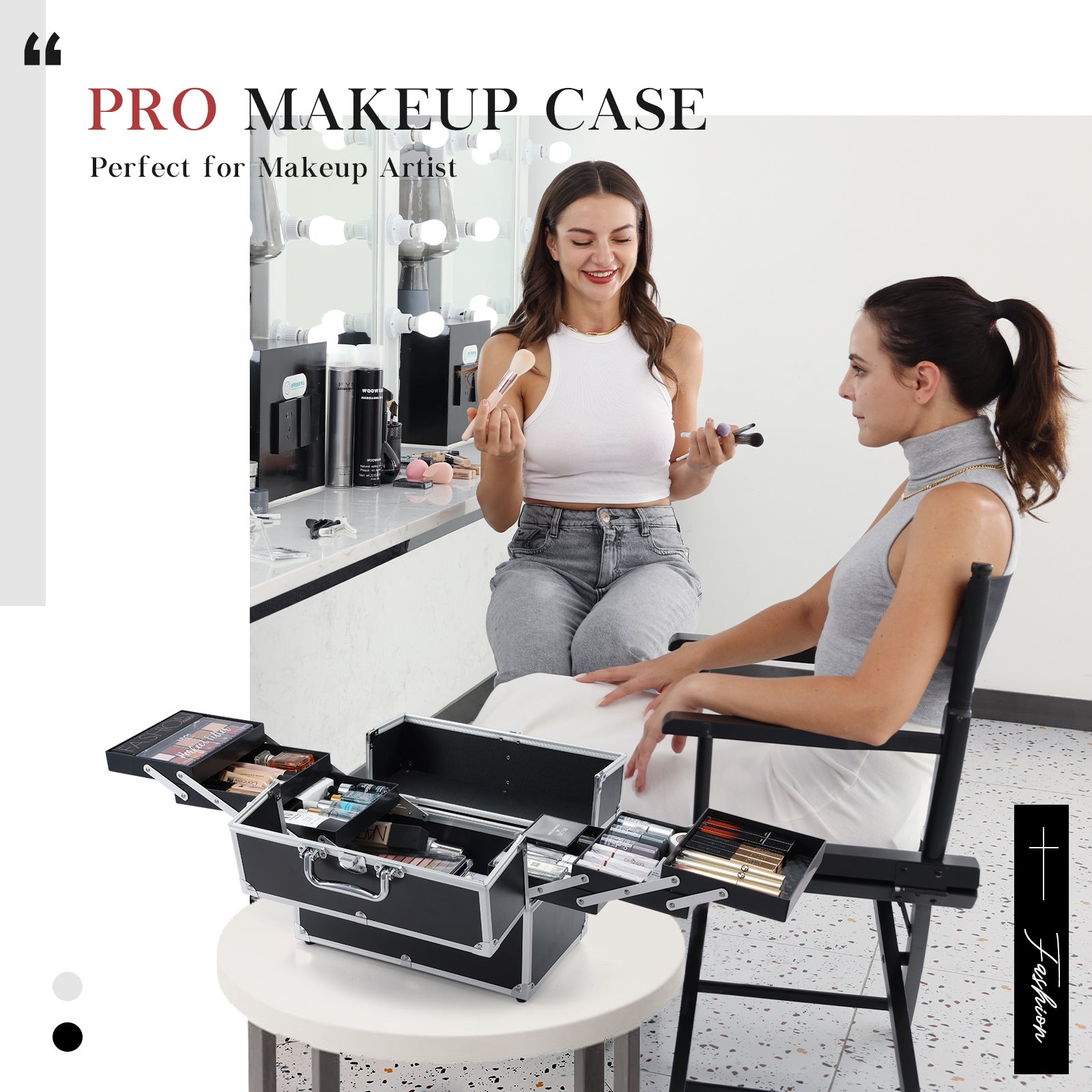 Generic Makeup Box Professional Makeup Box Travel Case M90G β Joligrace