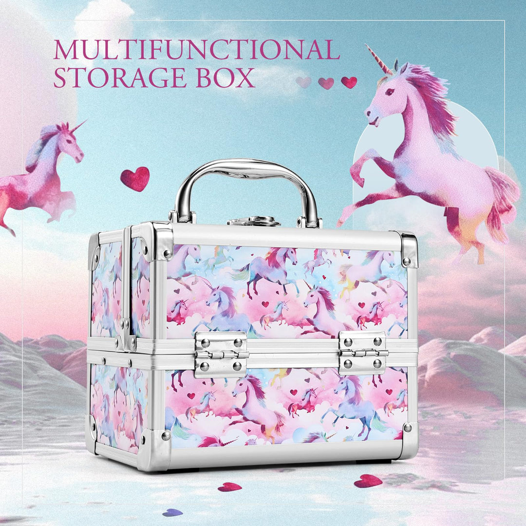 Multifunctional Makeup Storage Box with Cute Pattern