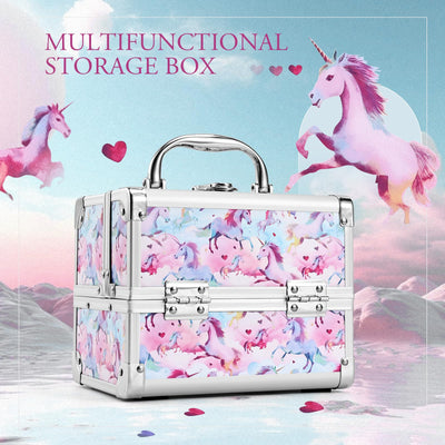 Multifunctional Makeup Storage Box with Cute Pattern