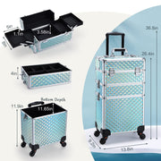 Portable Makeup Organizer - Conveniently Sized Rolling Beauty Companion