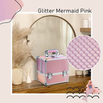 Stagiant Pink Mermaid Makeup Case 80S - Joligrace