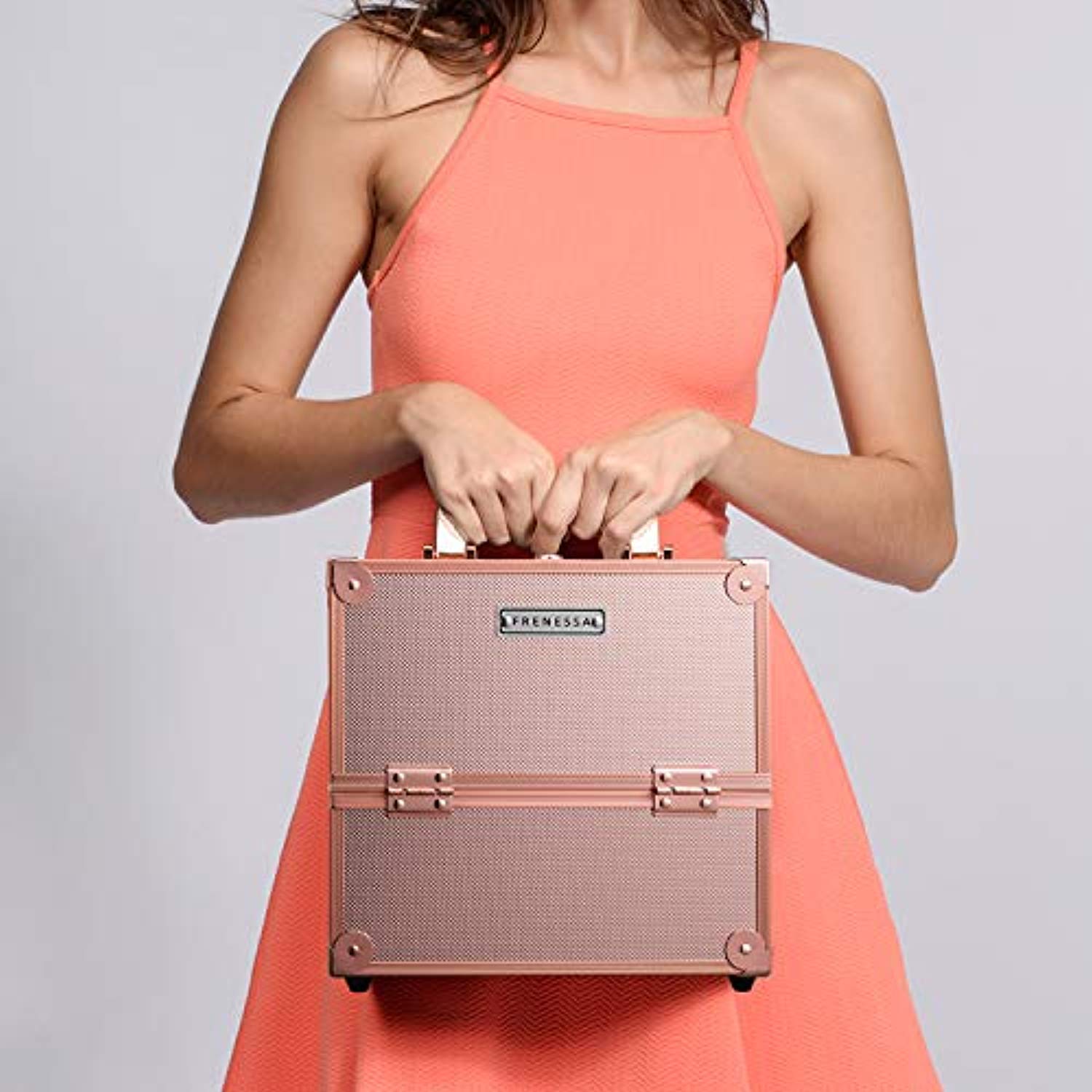 Rose Gold Makeup Case M80G Joligrace