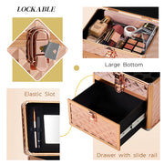 Rose Gold Nail Polish Makeup Case 81T - Joligrace