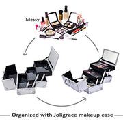 Joligrace Silver Makeup Case - Joligrace