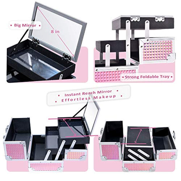 Frenessa Pink Makeup Case - Joligrace
