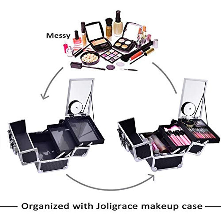 Joligrace Modern Black Makeup Case - Joligrace