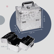 Silver Rose Makeup Case 80M - Joligrace
