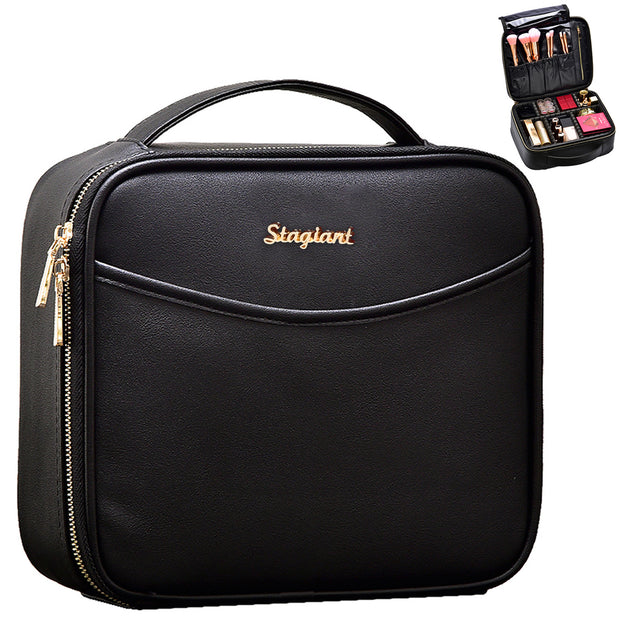 Stagiant Black Gold Makeup Bag - Joligrace