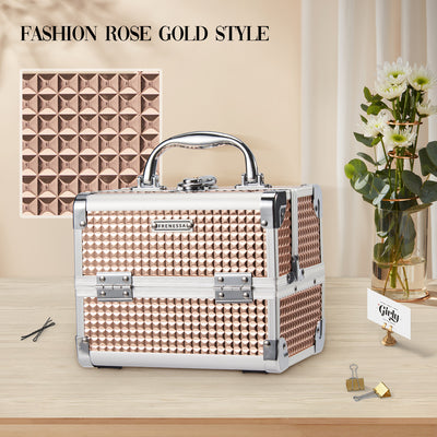 Rose Gold Makeup Case 83Q - Joligrace