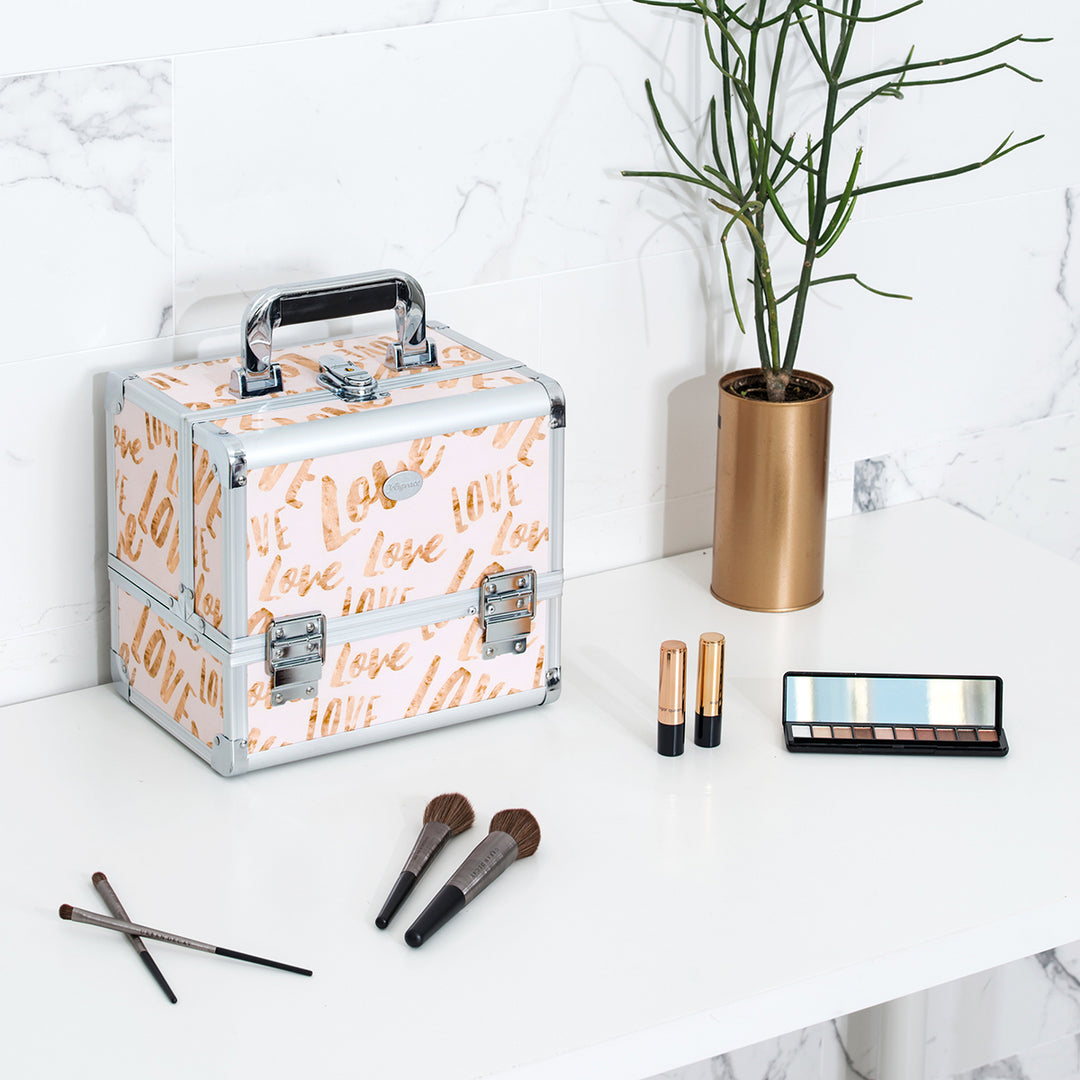 Akeup Kosetikkoffer, Professionelle Ake Up Etui Kosetische Box Tragbare Reise Künstler