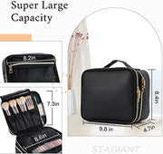 Black Double Layer Makeup Bag 64H - Joligrace