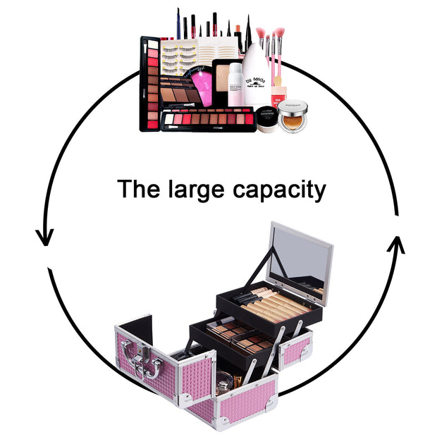 Joligrace Pink Makeup Case - Joligrace