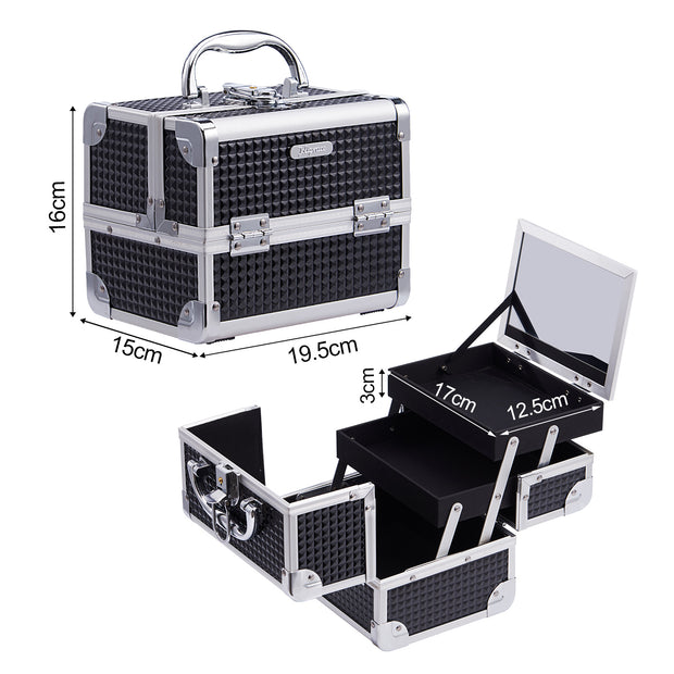 Joligrace Girls Makeup Box with Mirror Makeup Case 83S - Joligrace