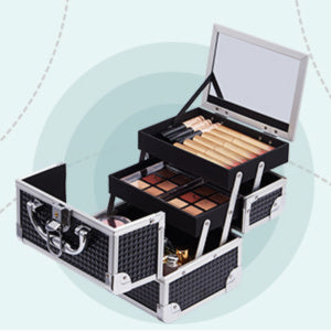 Joligrace Girls Makeup Box with Mirror Makeup Case 83S - Joligrace