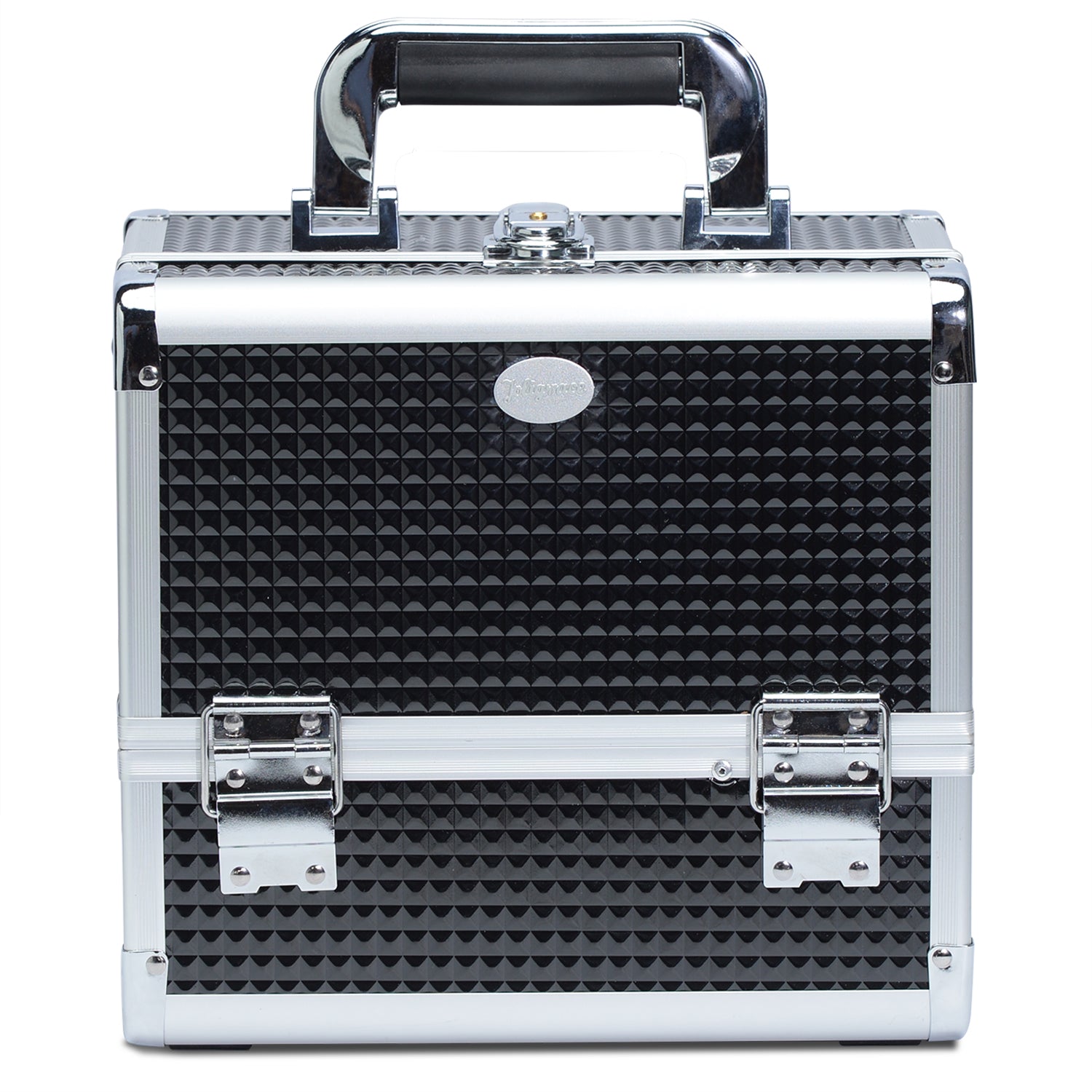 Joligrace Black Diamond Makeup Train Case with 3 Tire Trays 88Z Joligrace