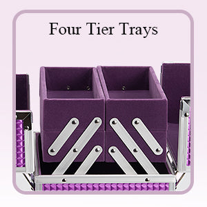 Purple Cube Makeup Case 80K - Joligrace
