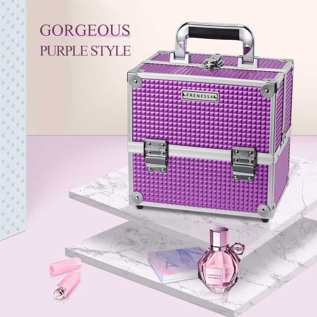 Purple Cube Makeup Case 80K - Joligrace